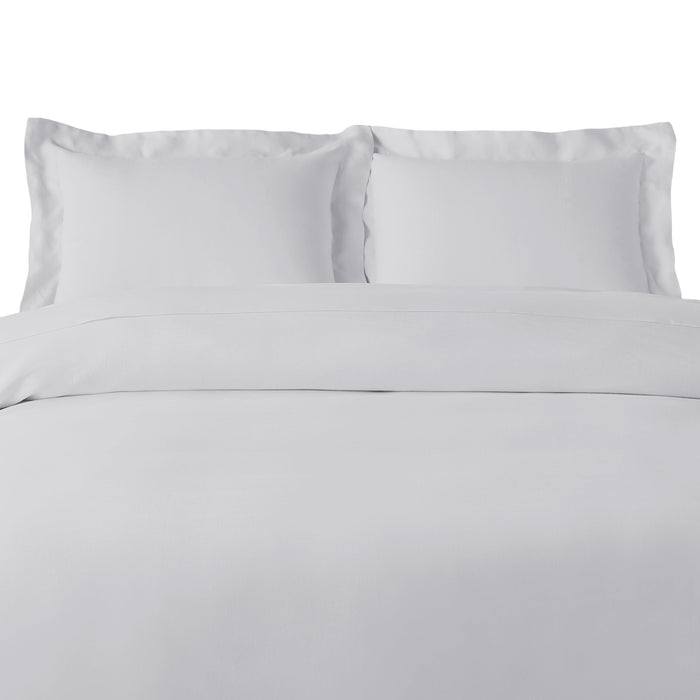Rayon From Bamboo 300 Thread Count Solid Duvet Cover Set - Platinum