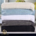 Rolla Cotton Geometric Jacquard Plush Soft Absorbent 8 Piece Towel Set 