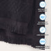 Rolla Cotton Geometric Jacquard Plush Soft Absorbent 6 Piece Towel Set - Black