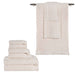 Rolla Cotton Geometric Jacquard Plush Soft Absorbent 9 Piece Towel Set - Ivory