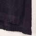 Rolla Cotton Geometric Jacquard Plush Face Towel Washcloth Set of 12 - Black