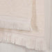 Rolla Cotton Geometric Jacquard Plush Absorbent Bath Towel Set of 3 - Ivory