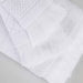 Rolla Cotton Geometric Jacquard Plush Soft Absorbent 12 Piece Towel Set - White