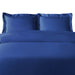 Rayon From Bamboo 300 Thread Count Solid Duvet Cover Set - Smoked Blue