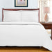 300 Thread Count Solid or Floral Cotton All Season Duvet Cover Set - White