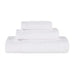 Rayon from Bamboo Eco-Friendly Fluffy Soft Solid 3 Piece Towel Set - White
