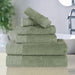Rayon from Bamboo Eco-Friendly Fluffy Soft Solid 6 Piece Towel Set - Green