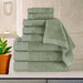 Rayon from Bamboo Eco-Friendly Fluffy Soft Solid 9 Piece Towel Set - Green