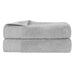 Rayon from Bamboo Eco-Friendly Fluffy Soft Solid Bath Sheet Set of 2 - Platinum