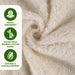 Rayon from Bamboo Eco-Friendly Fluffy Soft Solid 6 Piece Towel Set - Ivory
