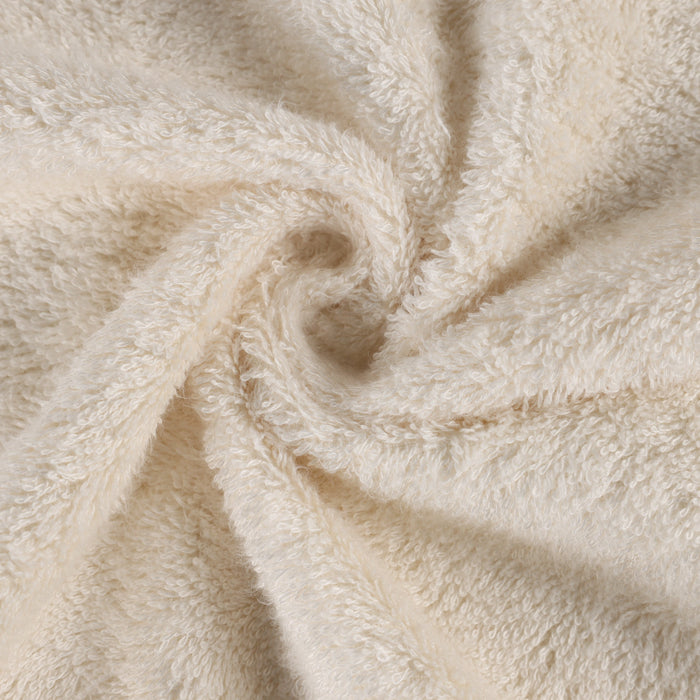 Rayon from Bamboo Eco-Friendly Fluffy Soft Solid 8 Piece Towel Set - Ivory