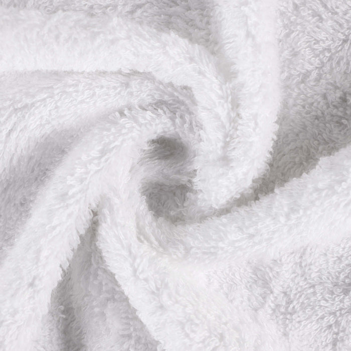 Rayon from Bamboo Eco-Friendly Fluffy Soft Solid Bath Towel Set of 3 - White