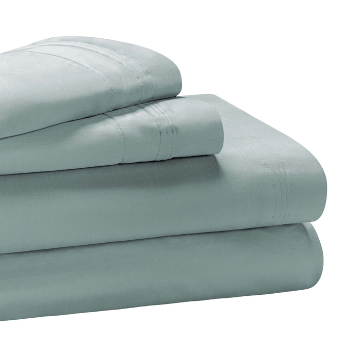 Egyptian Cotton 650 Thread Count Solid Deep Pocket Sheet Set - Teal