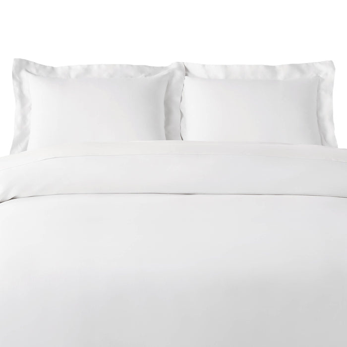 Rayon From Bamboo 300 Thread Count Solid Duvet Cover Set - White