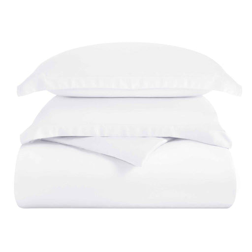 Modal From Beechwood 400 Thread Count Solid Duvet Cover Set - White