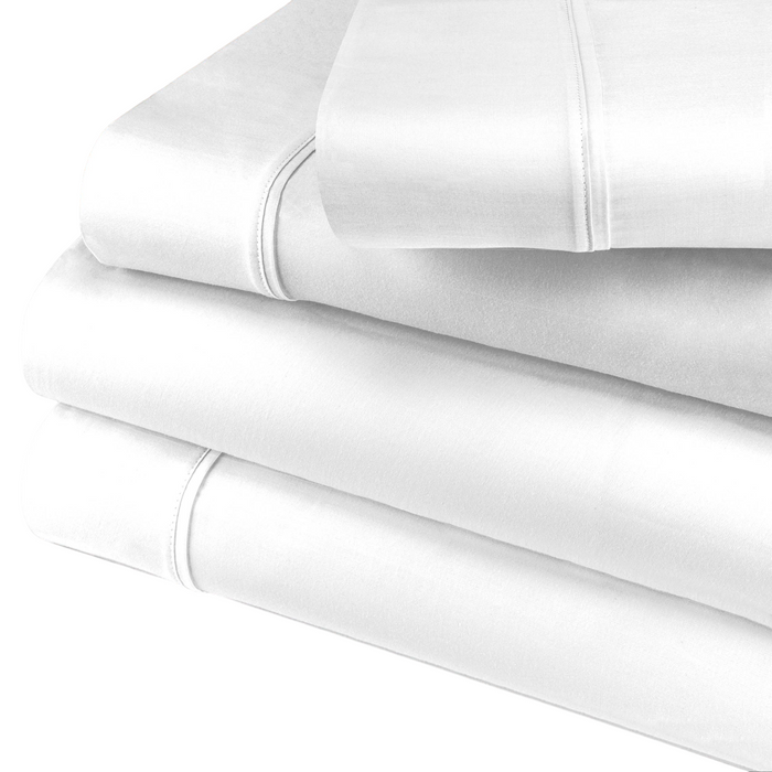 Egyptian Cotton 400 Thread Count Deep Pocket Sheet Set - White