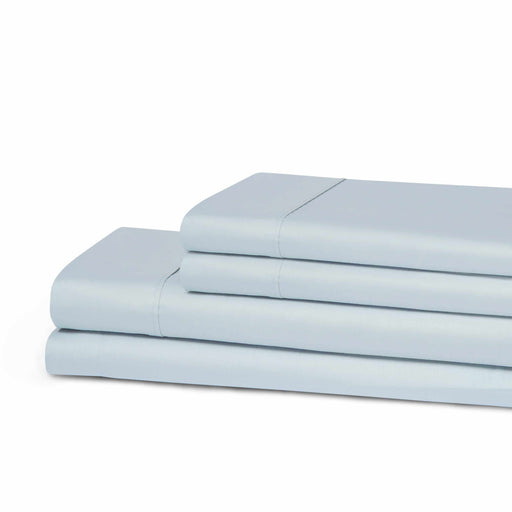 Anti-Microbial Cotton Sheet Set - Peach -Light Blue