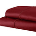 1500 Thread Count Cotton Marrow Stitch Solid Pillowcase Set - Burgundy