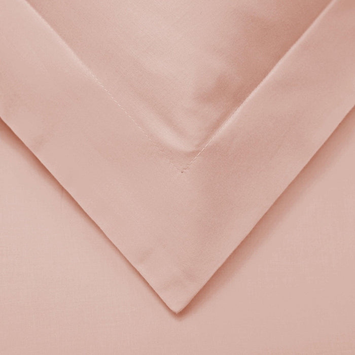 1000 Thread Count Cotton Rich Solid Duvet Cover Set - Blush