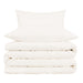 800 Thread Count Cotton Blend Solid Duvet Cover Set - Ivory