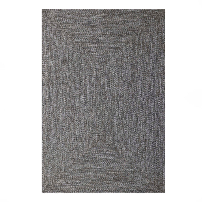 Tone Toned Braided Area Rug Bohemian Indoor Outdoor Rugs - Canvas/White