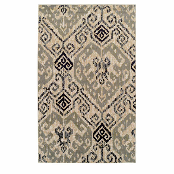 Chaplin Traditional Aztec Motifs Contemporary Area Rug-Rugs-Blue Nile Mills