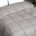 Brushed Microfiber Down Alternative Medium Weight Solid Comforter - Silver