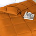 Brushed Microfiber Down Alternative Medium Weight Solid Comforter - Dusty Orange