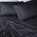 Polka Dot 600 Thread Count Cotton Blend Deep Pocket Sheet Set -  Black