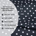 Polka Dot 600 Thread Count Cotton Blend Deep Pocket Sheet Set -  Black