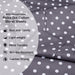 Polka Dot 600 Thread Count Cotton Blend Deep Pocket Sheet Set - Gray