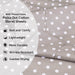 Polka Dot 600 Thread Count Cotton Blend Deep Pocket Sheet Set - Light Gray
