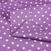 Polka Dot 600 Thread Count Cotton Blend Deep Pocket Sheet Set -  Lilac