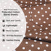 Polka Dot 600 Thread Count Cotton Blend Deep Pocket Sheet Set - Taupe