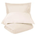 600 Thread Count Cotton Blend Solid Duvet Cover Set - Ivory
