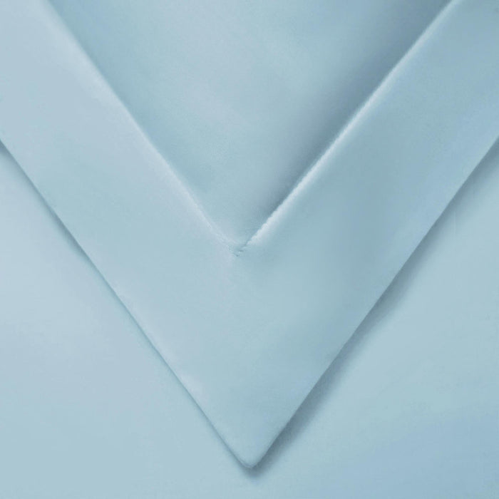 600 Thread Count Cotton Blend Solid Duvet Cover Set - Light Blue