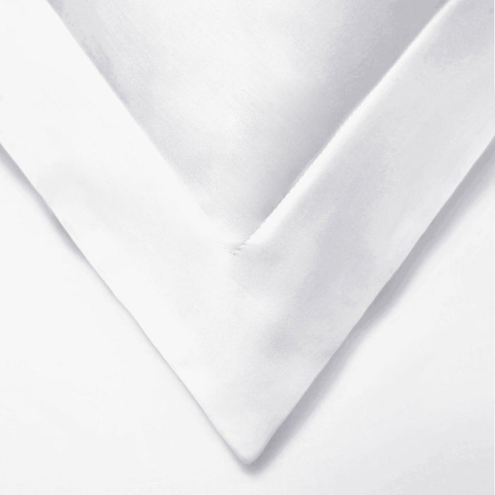 600 Thread Count Cotton Blend Solid Duvet Cover Set - White