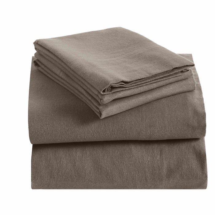 Flannel Deep Pocket Fleur-de-Lis or Solid Sheets-Sheet Set-Blue Nile Mills