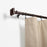 Galia Expandable Window Curtain Rod with Capped Square Finials-Curtain Rods-Blue Nile Mills