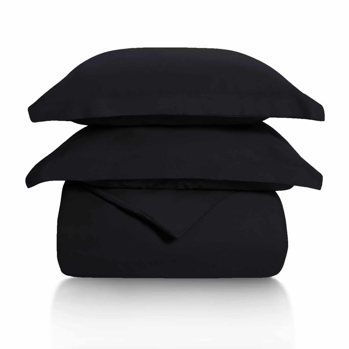 Lincoln Wrinkle Resistant 100% Cotton Duvet Cover and Pillow Sham Set-Duvet Cover Set-Blue Nile Mills