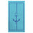 Orleans Egyptian Cotton Anchor Oversized Beach Towel Set, Blue and Teal, 2-Pieces-Beach Towel-Blue Nile Mills