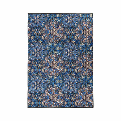 Prospero Indoor Outdoor Non-Slip Foldable Weather Resistant Floral Area Rug-Rugs-Blue Nile Mills