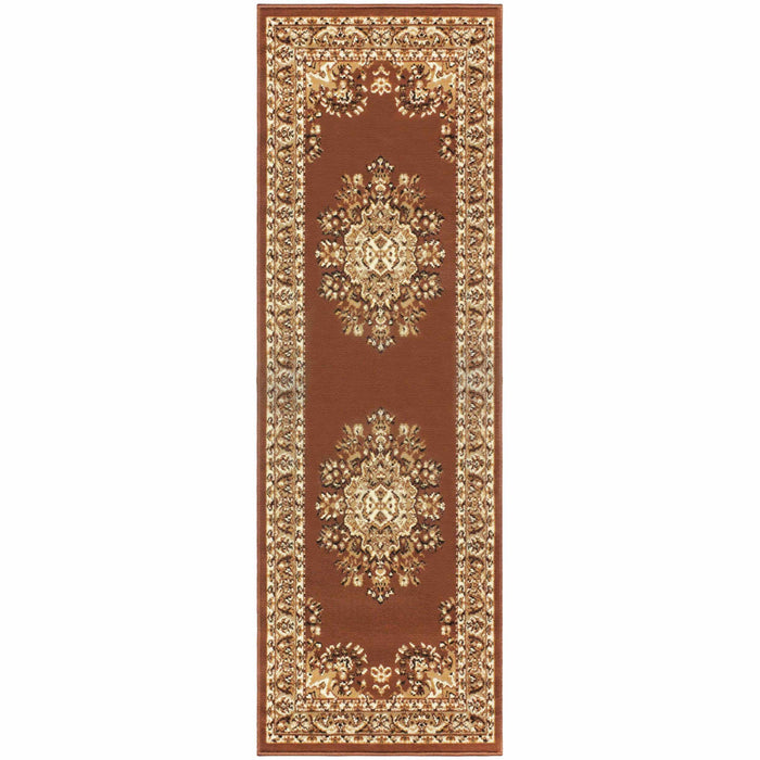Rapides Oriental Contemporary Baroque Medallion Area Rug-Rugs-Blue Nile Mills