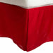 Saltaire 100% Egyptian Cotton Chic Solid Bed Skirt with Split Corners  - Red