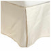 Saltaire 100% Egyptian Cotton Chic Solid Bed Skirt with Split Corners  - Ivory