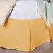Saltaire 100% Egyptian Cotton Chic Solid Bed Skirt with Split Corners  - Gold