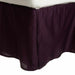 Saltaire 100% Egyptian Cotton Chic Solid Bed Skirt with Split Corners  - Plum