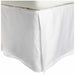 Saltaire 100% Egyptian Cotton Chic Solid Bed Skirt with Split Corners  - White
