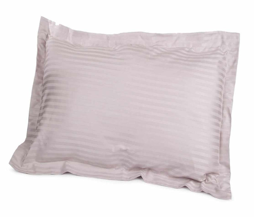Whipple 650-Thread Count 100% Egyptian Cotton Mediumweight Stripes Pillow Sham Set-Pillow Shams-Blue Nile Mills