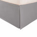 Wimberton 100% Brushed Microfiber Bed Skirt with a 15" Drop Length and Inverted Box Pleats - Silver